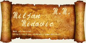 Miljan Midović vizit kartica